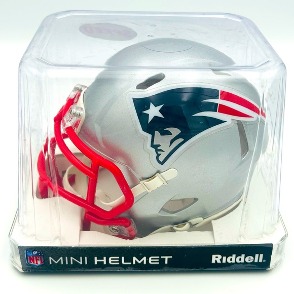 NWT New England Patriots Football Mini Helmet Riddell NFL SUPERBOWL Collector - Picture 3 of 7